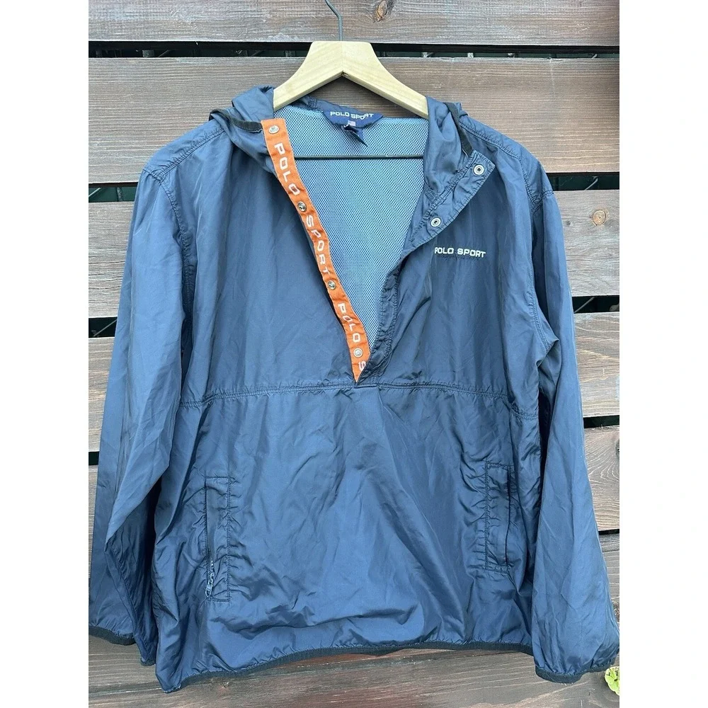 Men's Vtg Polo Sport Ralph Lauren Windbreaker Pullover Size‎ S/M